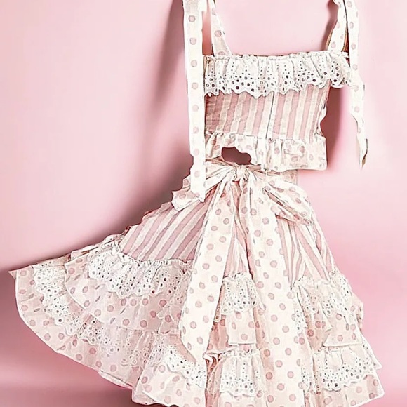 📍📍📍 ISO DOLLS KILL SUGAR THRILLZ HOLD YOUR APPLAUSE CROP TOP (XL) & Skirt (L) - Picture 4 of 5